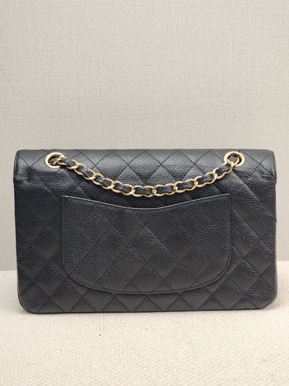 Chanel Black Caviar Medium CF (GHW)