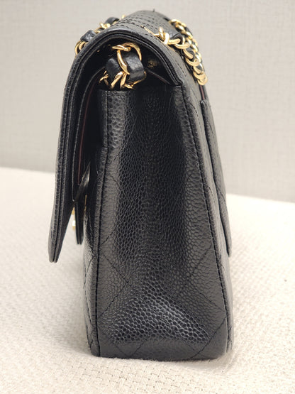 Chanel Black Caviar Medium CF (GHW)
