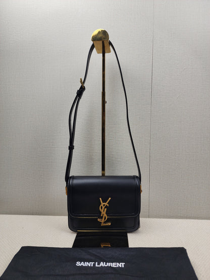 YSL Small Solferino Satchel Bag in Noir