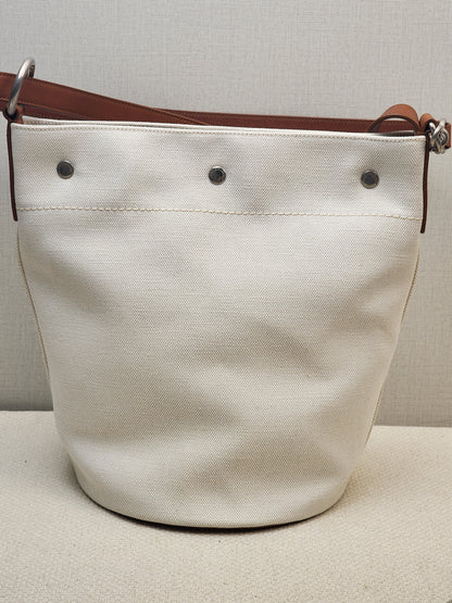 YSL Canvas Rive Gauche Bucket Bag