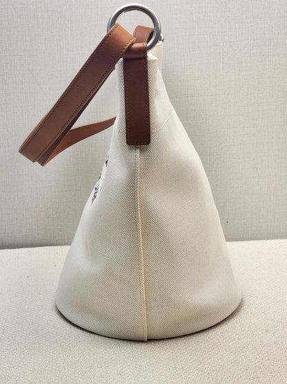 YSL Canvas Rive Gauche Bucket Bag