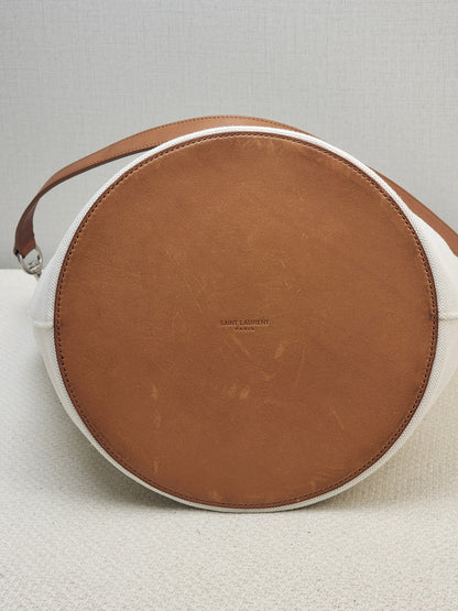 YSL Canvas Rive Gauche Bucket Bag