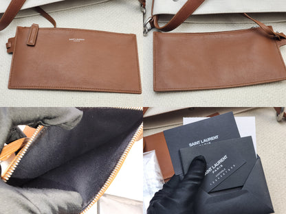 YSL Canvas Rive Gauche Bucket Bag