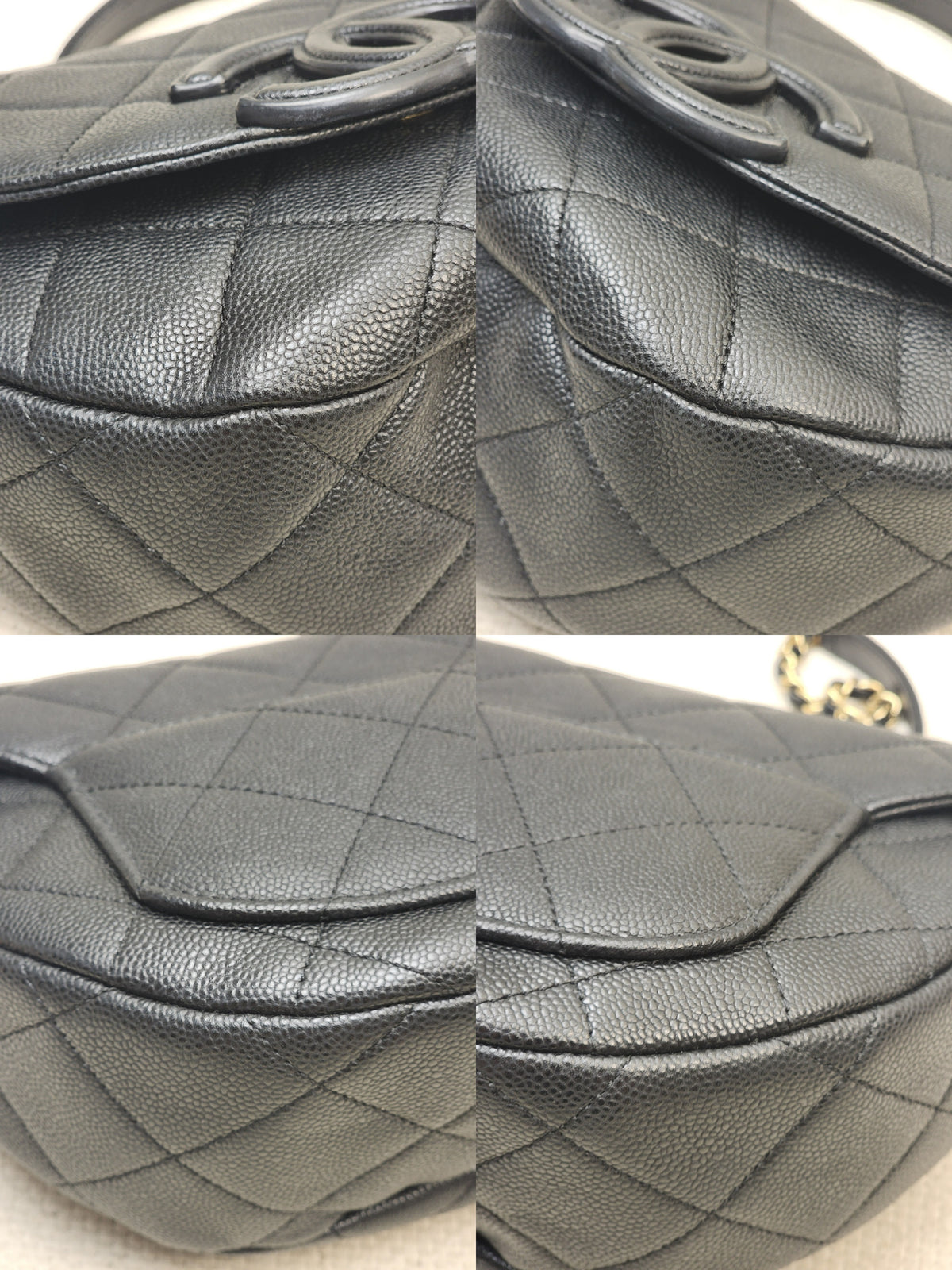 Chanel Black Caviar 23P Saddle Mini Messenger Bag (GHW)