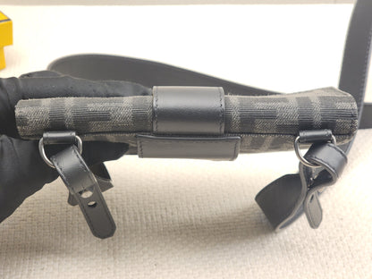 Fendi Marsudio Black Baguette Convertible Pouch (SBHW)
