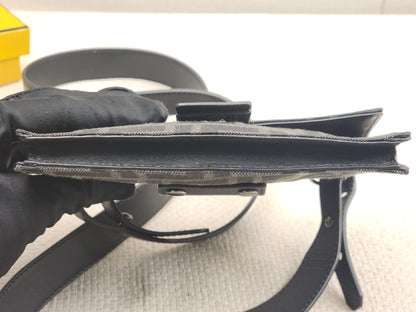 Fendi Marsudio Black Baguette Convertible Pouch (SBHW)