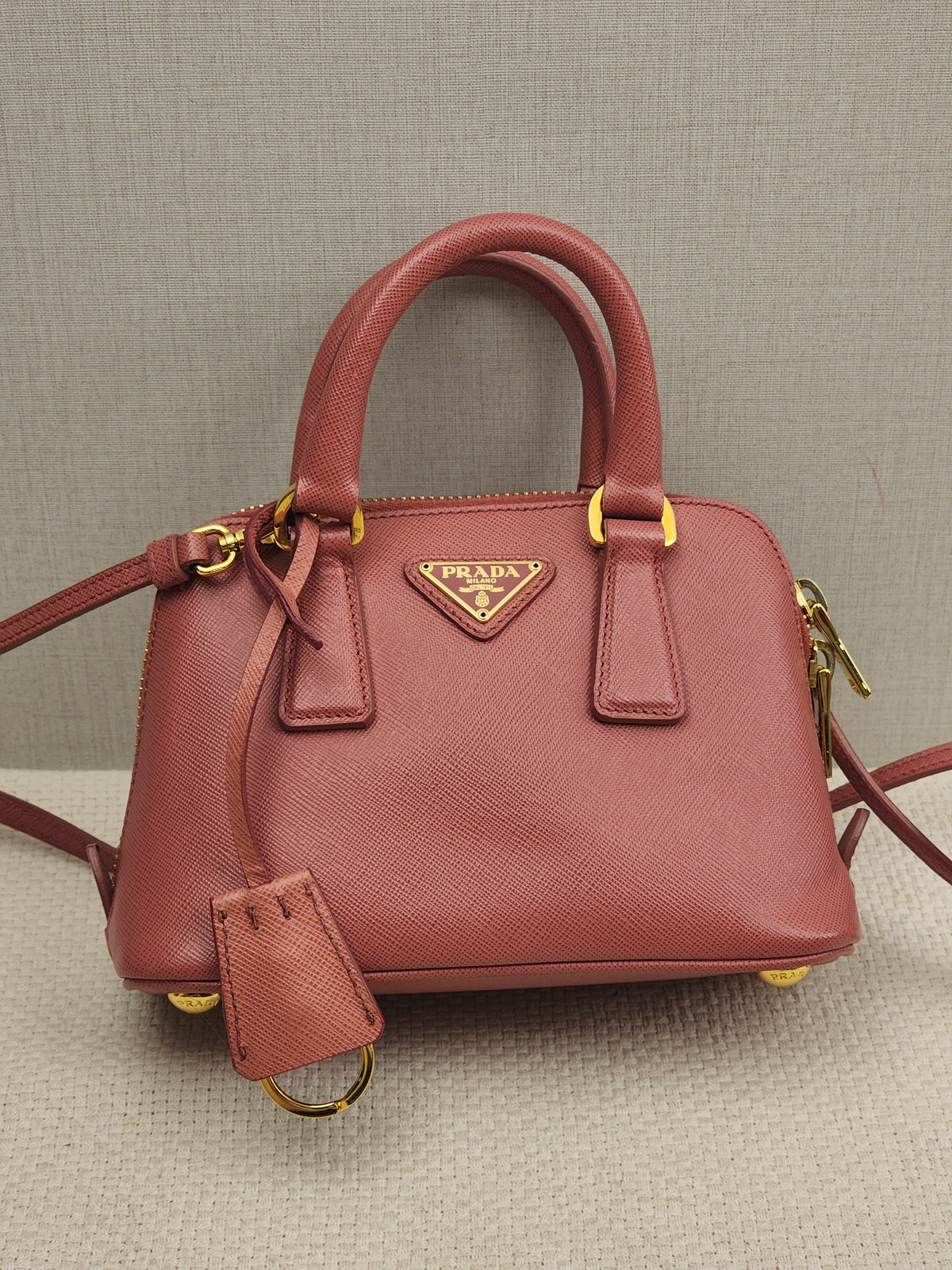 Prada Promenade Bag Saffiano Leather Mini Crossbody