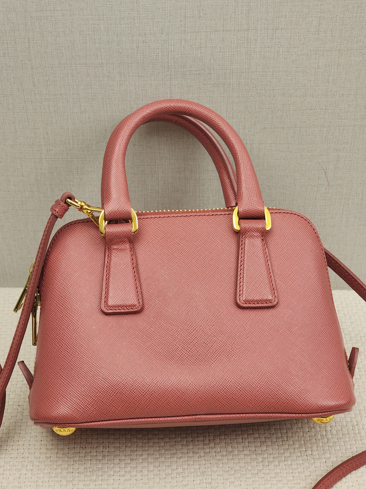 Prada Promenade Bag Saffiano Leather Mini Crossbody