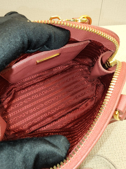 Prada Promenade Bag Saffiano Leather Mini Crossbody