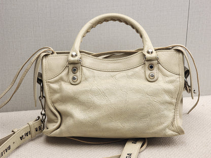 Balenciaga Ivory Mini City (SHW)