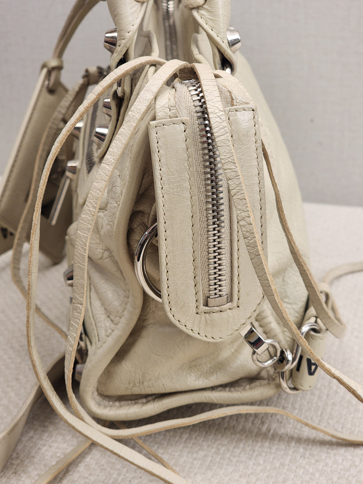 Balenciaga Ivory Mini City (SHW)