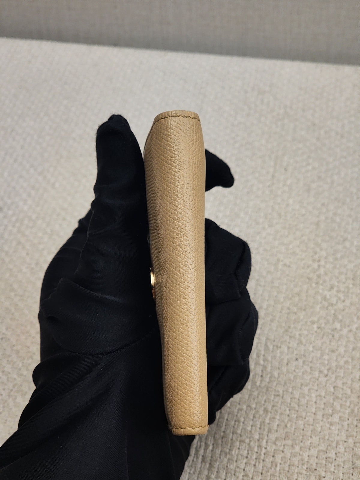 Chanel Beige Calfskin Key Pouch