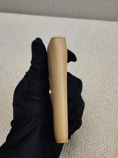 Chanel Beige Calfskin Key Pouch