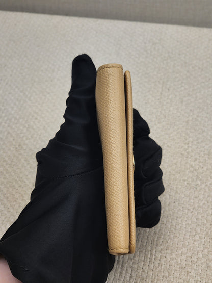Chanel Beige Calfskin Key Pouch