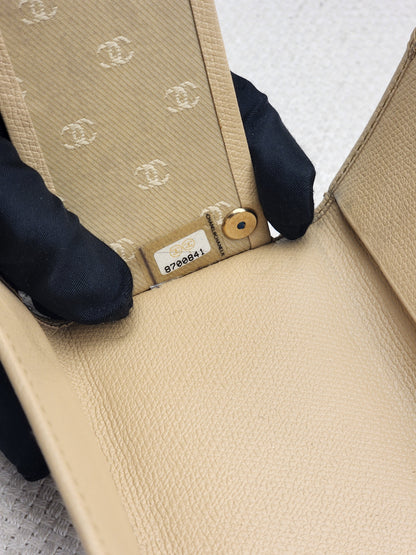 Chanel Beige Calfskin Key Pouch