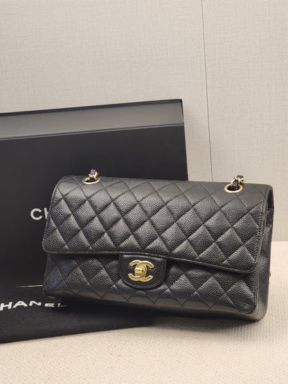 Chanel Black Caviar Medium CF (GHW)