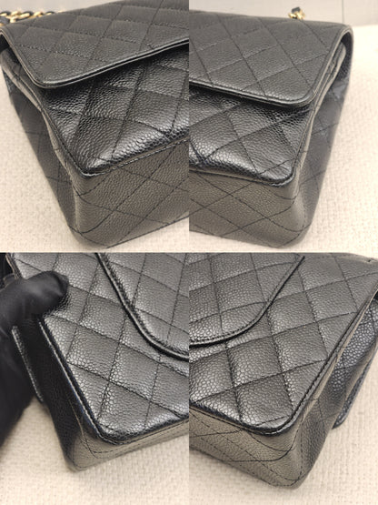 Chanel Black Caviar Medium CF (GHW)
