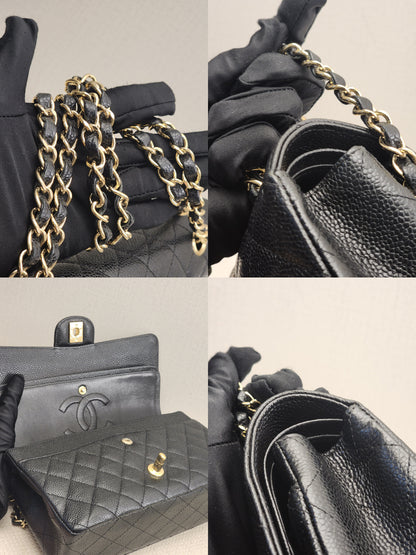 Chanel Black Caviar Medium CF (GHW)