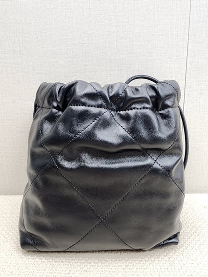 Chanel Black Calfskin Mini 22