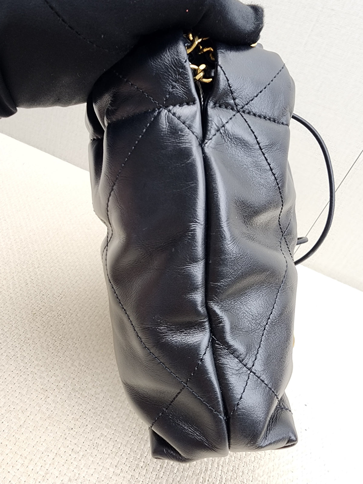 Chanel Black Calfskin Mini 22