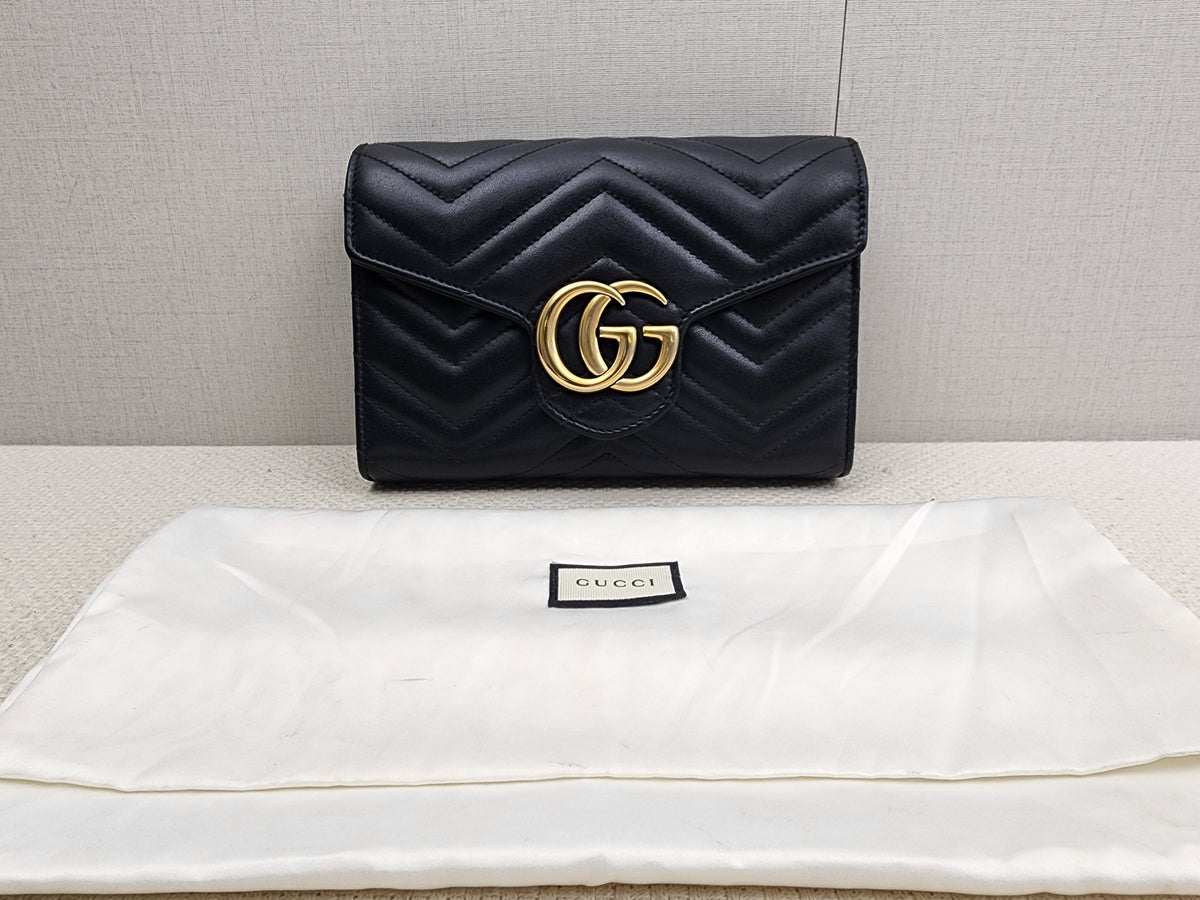 Gucci Black Marmont WOC