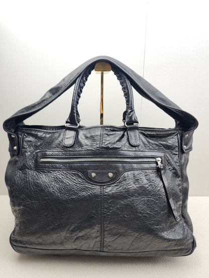 Balenciaga Black Agneau S Squash Boston City
