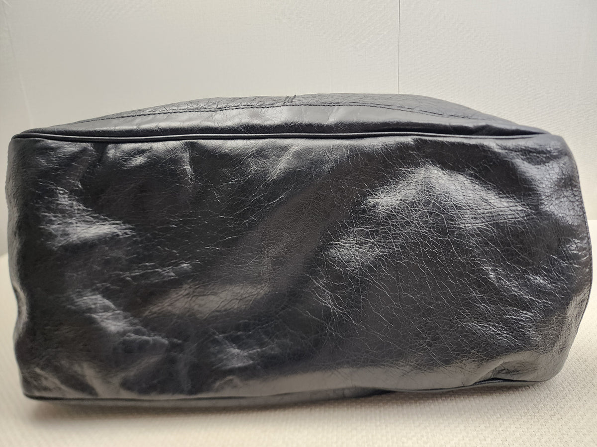 Balenciaga Black Agneau S Squash Boston City
