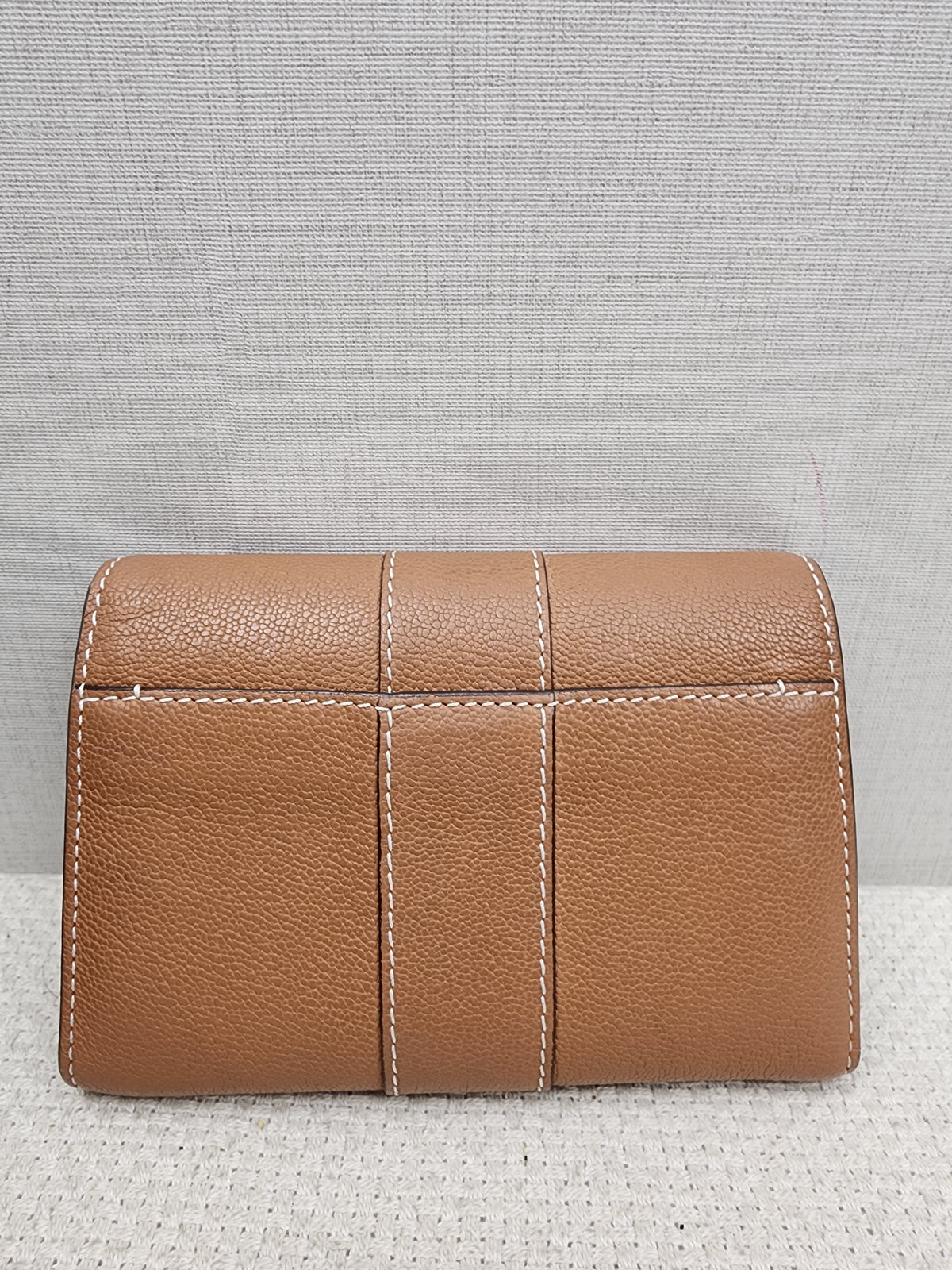 Delvaux Vegetal Brown Brilliant Compact Wallet