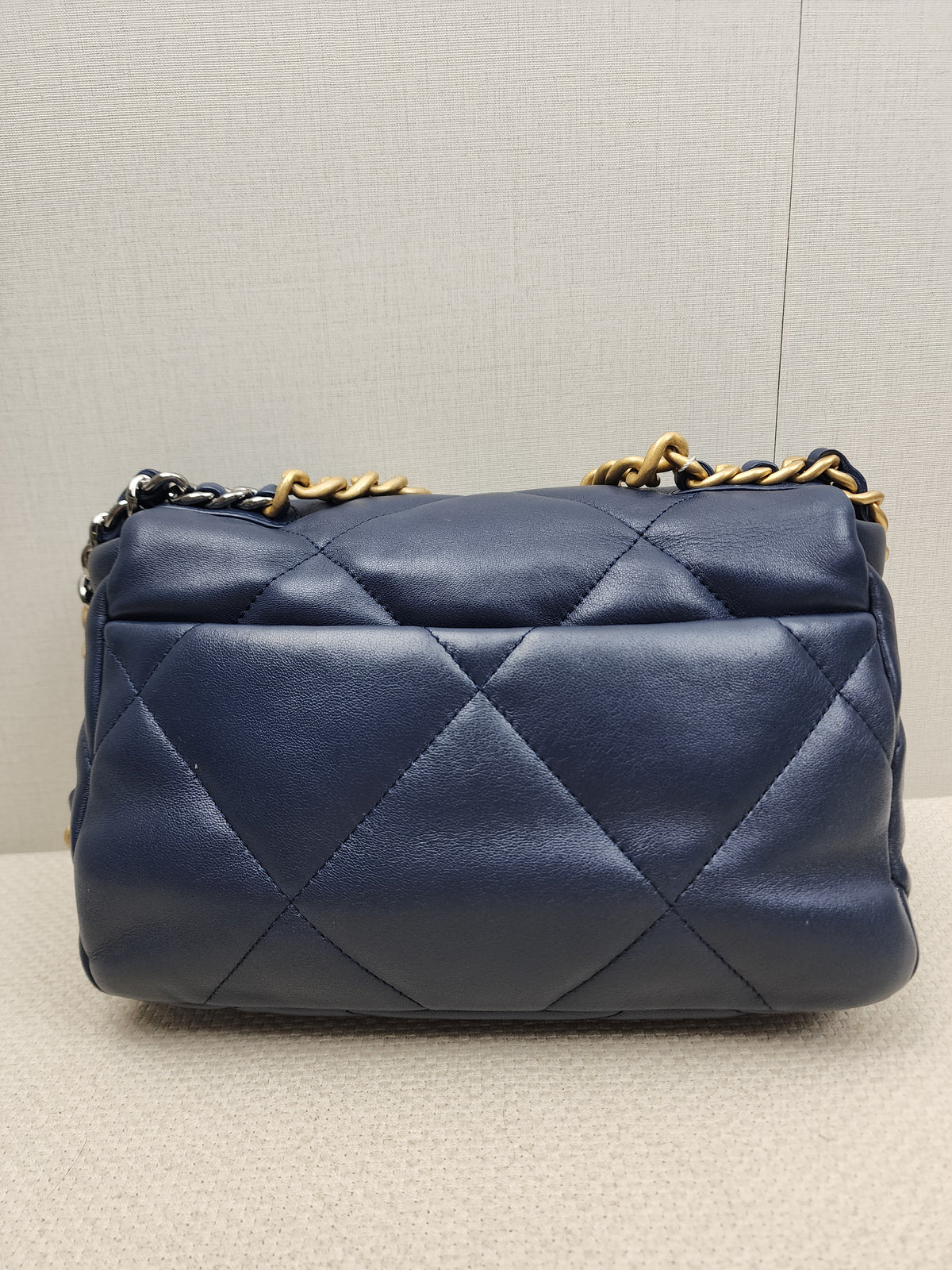 Chanel Navy Lambskin Small 19 Bag
