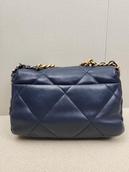 Chanel Navy Lambskin Small 19 Bag