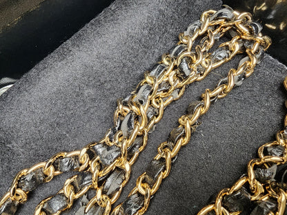 Chanel Black Lambskin Square Clutch
