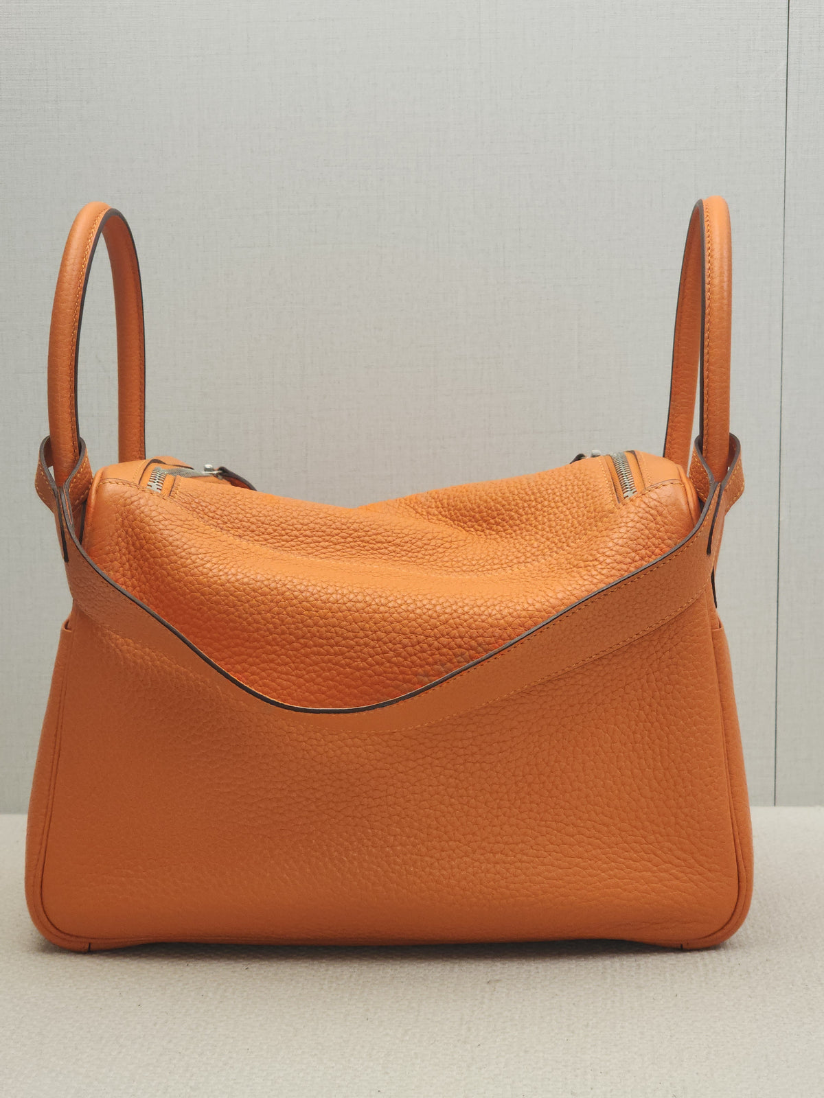 Hermes Lindy 30 Verso Orange Vermillion (PHW)