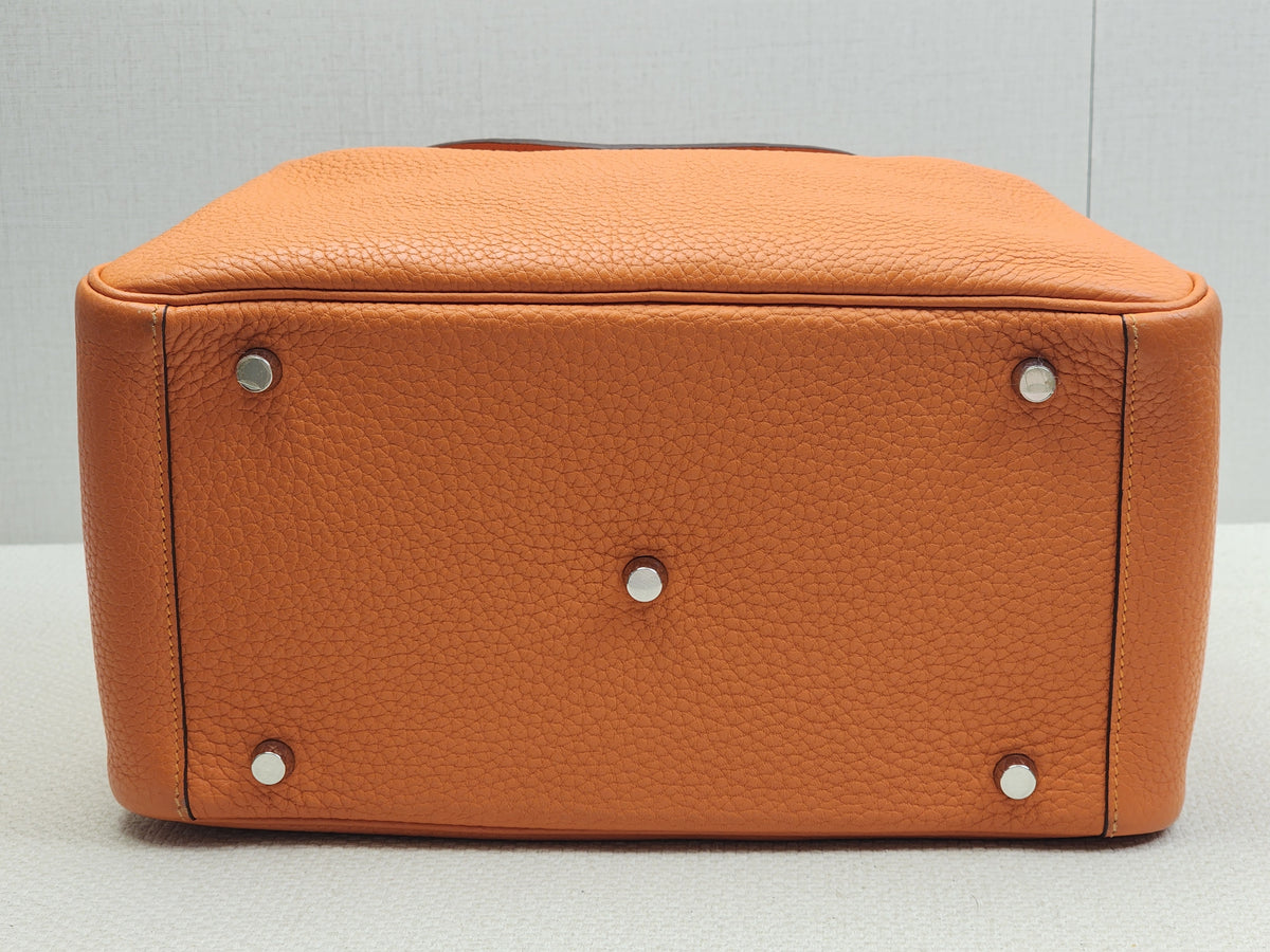 Hermes Lindy 30 Verso Orange Vermillion (PHW)