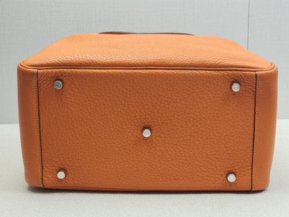 Hermes Lindy 30 Verso Orange Vermillion (PHW)