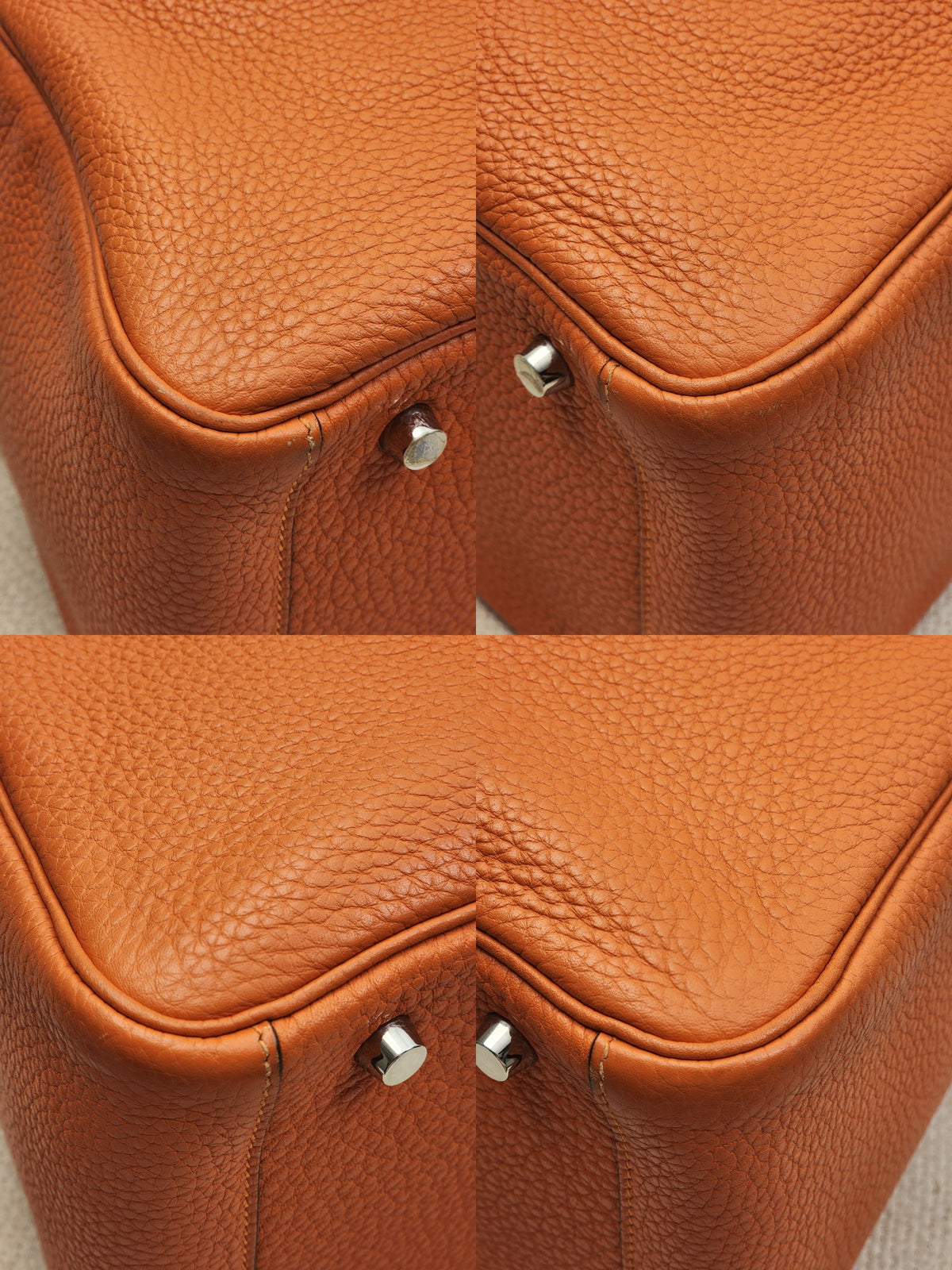 Hermes Lindy 30 Verso Orange Vermillion (PHW)