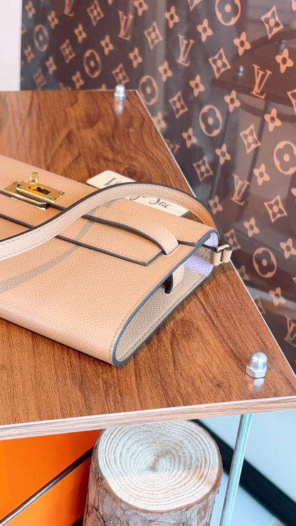 Hermes Chai x Mauve Slyvestre Kelly To Go (GHW)