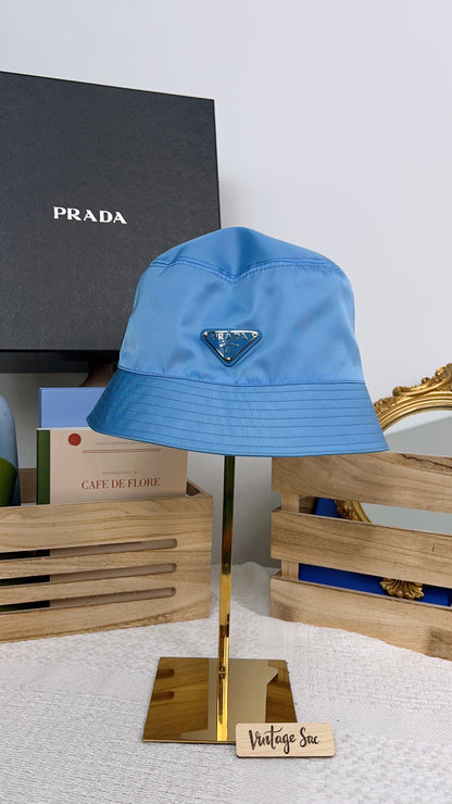 Prada Blue Nylon Bucket Hat