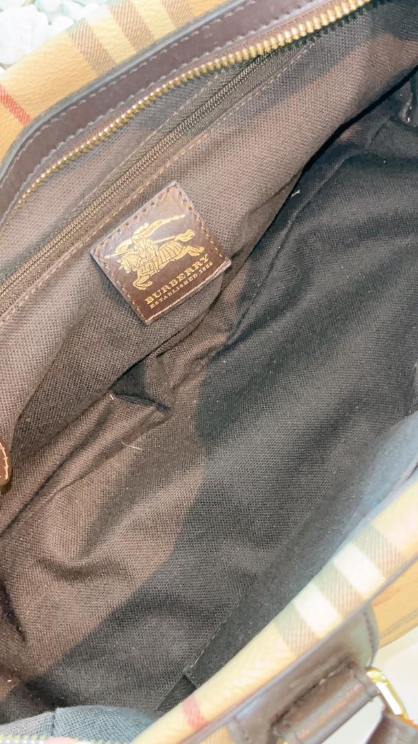 Burberry Haymarket Check Bowling Tote