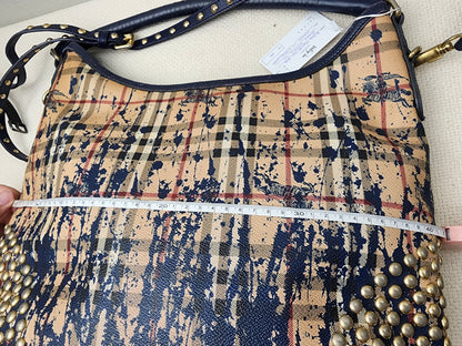 Burberry Haymarket Check Splash Studded Canterbury Tote