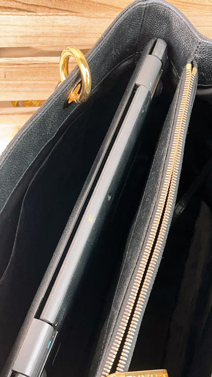 Chanel Black Caviar GST GHW