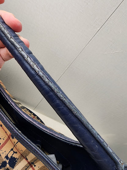 Burberry Haymarket Check Splash Studded Canterbury Tote