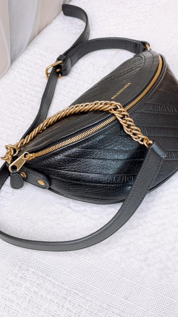 Balenciaga Black Souvenir Bumbag