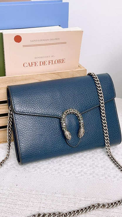 Gucci Blue Dionysus Shoulder Bag