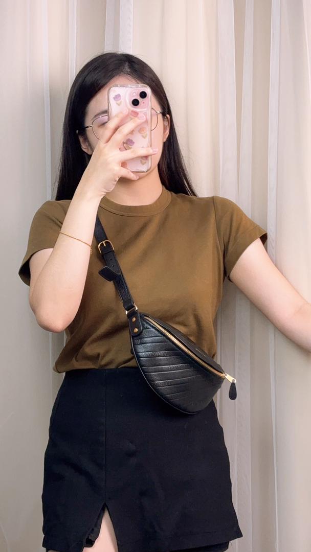 Balenciaga Black Souvenir Bumbag