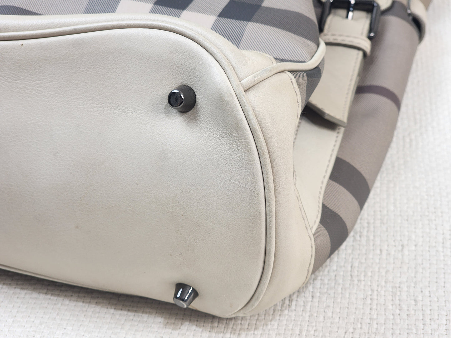 Burberry Smoked Check Walder Hobo Bag