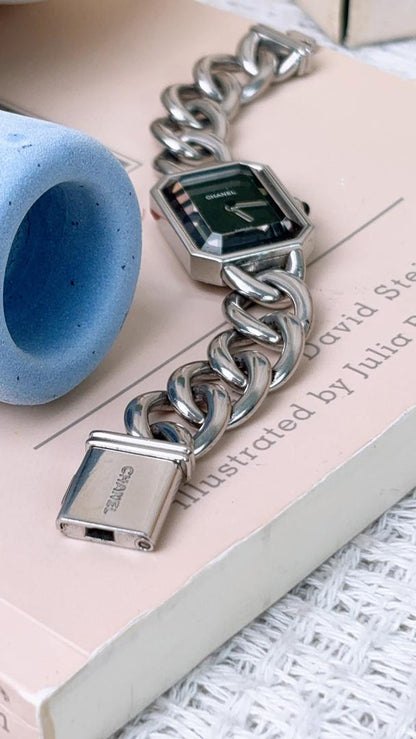 Chanel Silver Vintage Premiere Chain Watch S