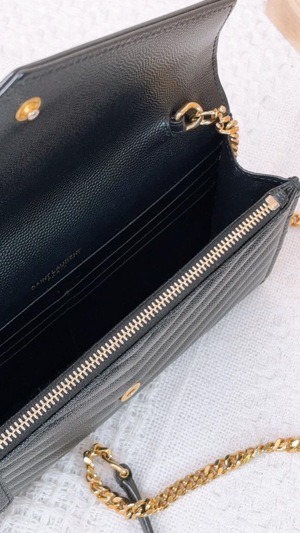 YSL Black Small Envelope WOC (GHW)