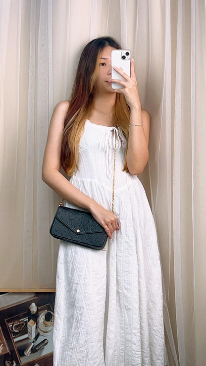 Louis Vuitton Black Monogram Empreinte Felicie Pochette