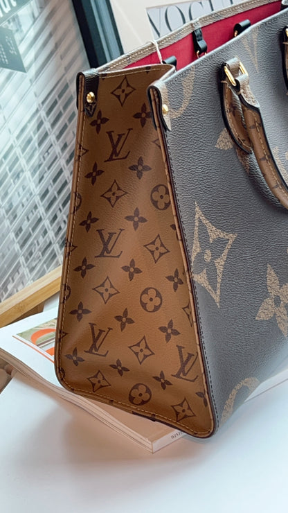 LV Monogram Reverse On The Go MM