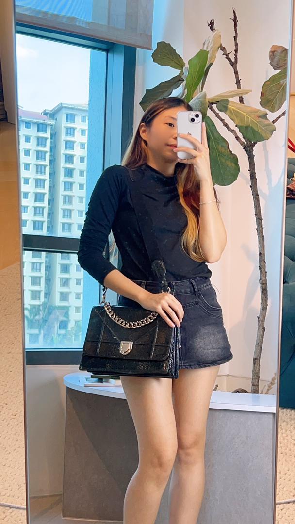 Dior Black Diorama Satchel Bag